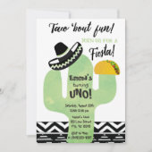 フィエスタ カクタス タコ 〜楽しい誕生日パーティー 招待状 (正面)