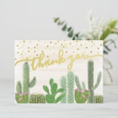 フィエスタ カクタス ボーホー ブライズシャワー サンクス サンキューカード (スタンド正面)