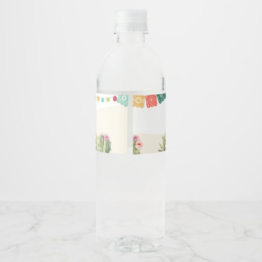 フィエスタ カクタス メキシカン ウォーターカラー 多肉植物 シャワー ペットボトルラベル (裏面)