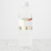 フィエスタ カクタス メキシカン 水彩画 多肉植物 シャワー ペットボトルラベル (裏面)