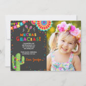 フィエスタ·カクタス·メキシコ·ナチョ平均ムチャス·グラシアス 招待状 (正面)