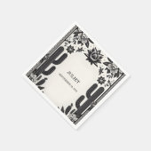 フィエスタ カクタス ラブ イン ブルーム メキシカン ブライズ シャワー スタンダードカクテルナプキン (角)