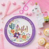 フィエスタ カクティ フォークアート フラワーズ カスタム ペーパープレート (パーティー)