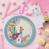 フィエスタ カクティ ラマ フォークフローアーズ パーティー カスタム ペーパープレート (パーティー)