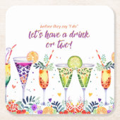 フィエスタ  カスタムカクテル スクエアペーパーコースター (正面)