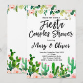 フィエスタ カップルシャワー 招待状, フィエスタ テーマ 招待状 (正面/裏面)