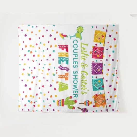 フィエスタ カップルシャワー 背景 - WH タペストリー (正面(横))