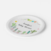 フィエスタ·サクタス·ベビ男女兼用ー·シャワー ペーパープレート (アングル)