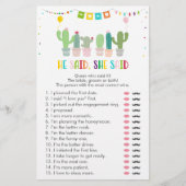 フィエスタ・サボテンは多肉性の彼は彼女はゲームを言った (正面)