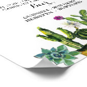 フィエスタ・ザ・バー・パーティー・サボテン看板 婚約 シャワー ポスター (角)