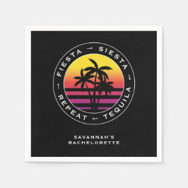 フィエスタ シエスタ テキーラ リピート ブライズメイド パーティー スタンダードカクテルナプキン