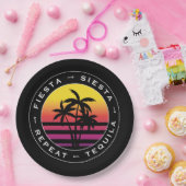 フィエスタ シエスタ テキーラ リピート ブライズメイド パーティー ペーパープレート (パーティー)