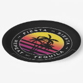 フィエスタ シエスタ テキーラ リピート ブライズメイド パーティー ペーパープレート (アングル)