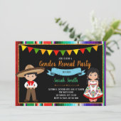 フィエスタ·ジェンダー·リビール·パーティの招待状 招待状 (スタンド正面)