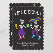フィエスタ スカルズ パーティー招待 招待状 (正面/裏面)
