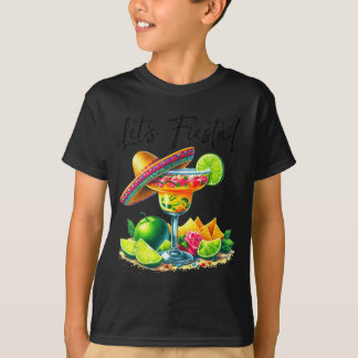 フィエスタ・スクワッド サンアントニオ テキサス シンコ・デ・マヨ Let's  Tシャツ