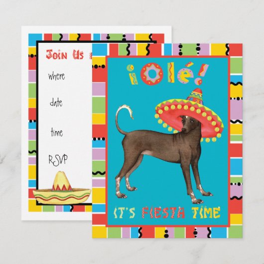 フィエスタ・ソロ 招待状 (正面/裏面)