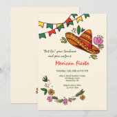 フィエスタ ソンブレロ 招待状 (正面/裏面)