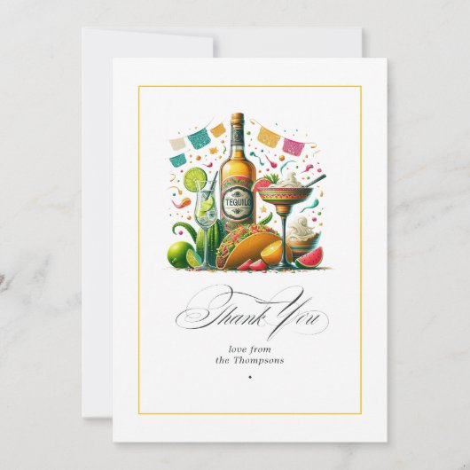 フィエスタ タコスとテキーラ サンキューカード (正面)