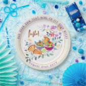 フィエスタ タコス グアカモレ フォークアート フラワーズ カスタム ペーパープレート (パーティー)