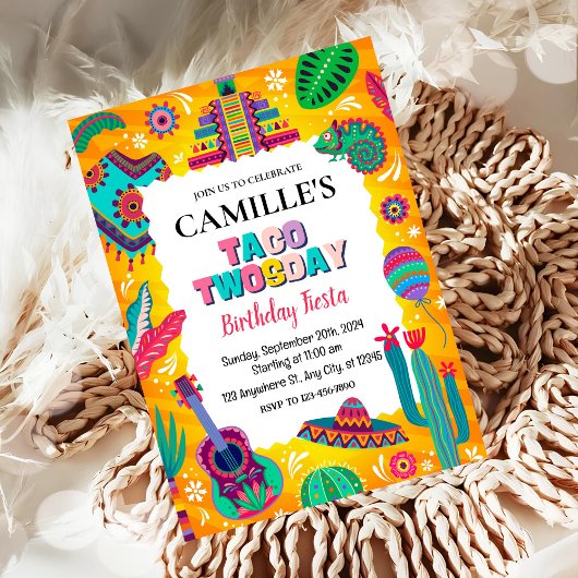 フィエスタ・タコ・ツーデイバーサデー🎉🌮 招待状