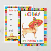 フィエスタ チワワ 招待状 (正面/裏面)