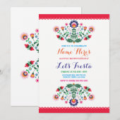 フィエスタ バースデー パーティー メキシカン インビテーション (正面/裏面)