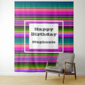 フィエスタ バースデー パーティー メキシカン サレペ ブランケット タペストリー (インサイチュ)