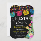 フィエスタ バースデー パーティー メキシカン テーマ ご招待 招待状 (正面)