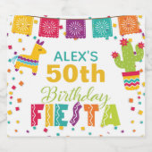 フィエスタ ビールラベル ホワイト - 名前/年をカスタマイズ (シングルラベル)