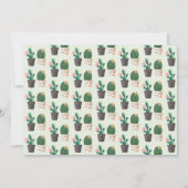 フィエスタ ファースト バースデー サボテン インビテーション (裏面)