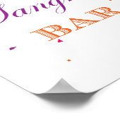 フィエスタ ブライダルシャワー ゲーム サイン 8x10 (角)