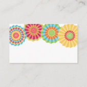 フィエスタ ベビーシャワー おむつラッフル カード (裏面)