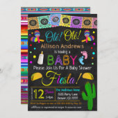 フィエスタ ベビーシャワー 招待状 (正面/裏面)