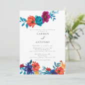 フィエスタ | メキシカンフラワー | リハーサルディナー 招待状 (スタンド正面)