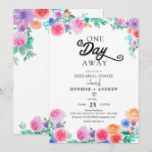 フィエスタ | メキシカン フラワーズ | リハーサル ディナー 招待状 (正面/裏面)