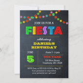 フィエスタ ライト 誕生日 招待状 (正面)