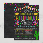 フィエスタ　リタイアメント招待状 招待状 (正面/裏面)