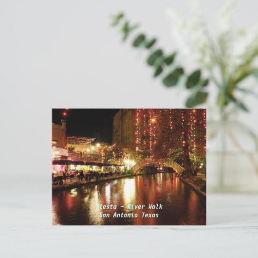 フィエスタ~リバーウォークサンアントニオテキサス州 ポストカード (スタンド正面)