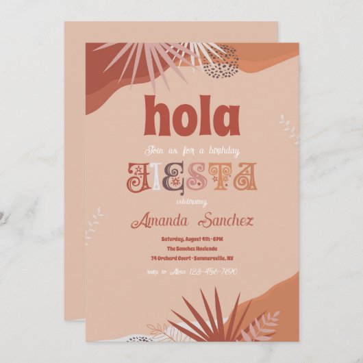 フィエスタ 招待状 (正面/裏面)