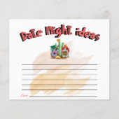 フィエスタ |水彩ブライダルシャワー |日付の夜 (正面)