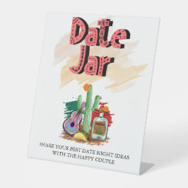 フィエスタ |水彩ブライダルシャワー |日付の夜 台座サイン