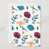 フィエスタ |水彩赤ちゃんシャワー招待状 招待状 (裏面)