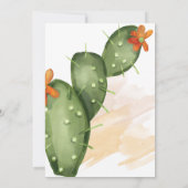 フィエスタ | 水彩 結婚前お披露目 招待状 (裏面)