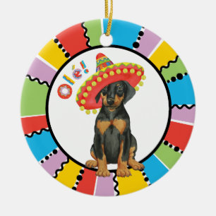 フィエスタ(犬)ドーベルマン・ピンシェルセラミックオーナメント セラミックオーナメント