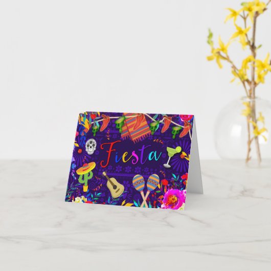 フィエスタ 祝祭 誕生日パーティー シンコ デ マヨ カード (黄色い花)