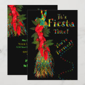 フィエスタ 祭り への招待,  熱い唐辛子 招待状 (正面/裏面)