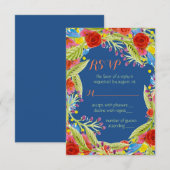 フィエスタ 結婚式 RSVP (正面/裏面)