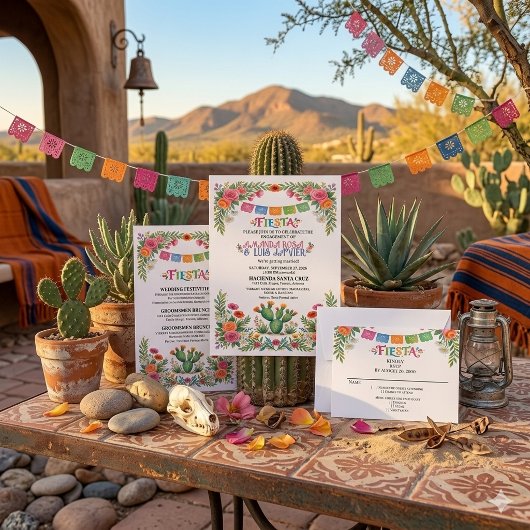 フィエスタ 結婚式 RSVP カード