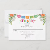 フィエスタ 結婚式 RSVP カード (正面)